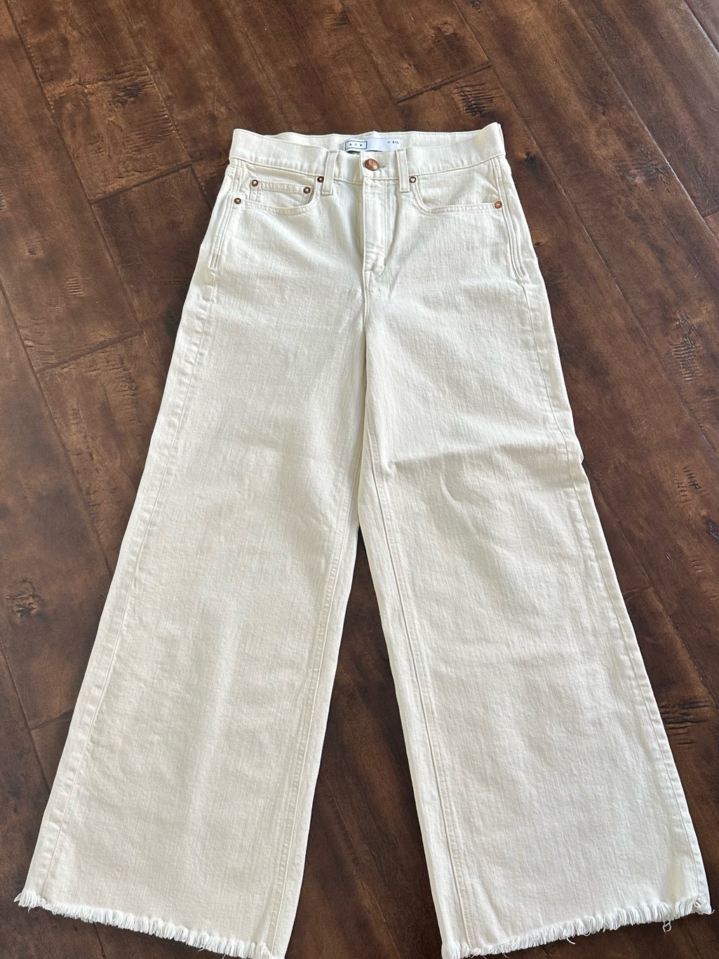 Air Wide Leg White Women’s Jeans